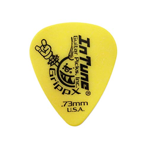 In Tune Guitar Picks DGP1-C73 GrippX-X 0.73mm Yellow sbN×36