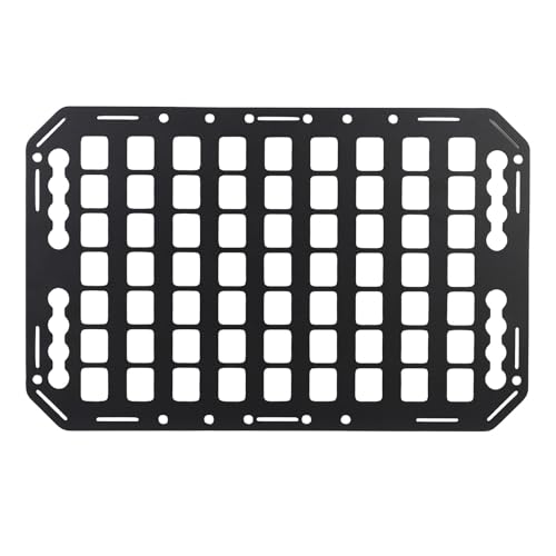 GEERYZHE Portable MOLLE Panel Organizer for SUV RV Heavy Duty L Track Storage Organizer Multifunctional Gear Rack Holster Mount Rack Modular Storage Plate Auto Interior Accessories