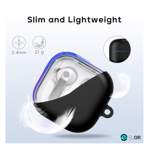 Image of ELOR Premium Silicone Case Cover Compatible with Samsung Galaxy Buds 4 | 4 Pro (Earbuds Not Included) (Baby Pink)