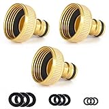 Y iRAN hahnverbinder 1 Zoll 3 Stück, Hahnverbinder für Wasserhähne mit 33.3 mm (G 1 Zoll) Anschluss für Wasserhähne mit Gewinde, wasserdichte Schlauchverbindung