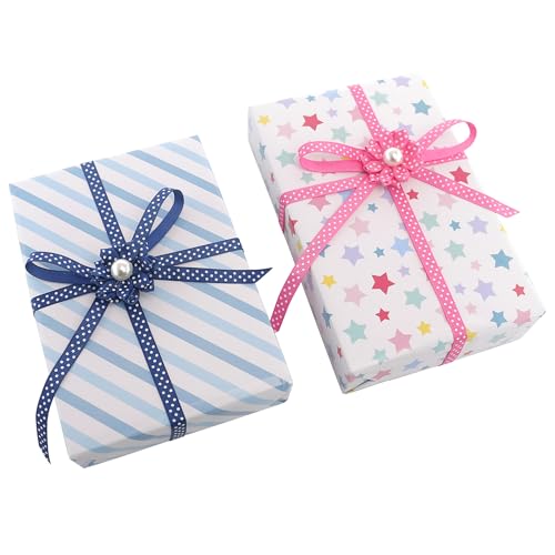 QingHan Grosgrain Ribbons for Crafts Gifts Wrapping 3/8" Boutique Polka Dot Fabric Ribbon 40yd (20 x 2yd)