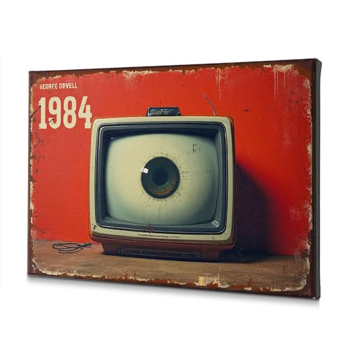 Toile murale 1984 George Orwell 30x40 cm pour salon et chambre