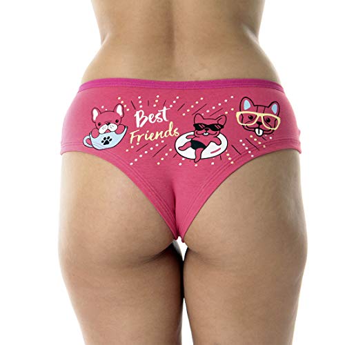 Kit com 5 Calcinhas Sula Algodão Penteado