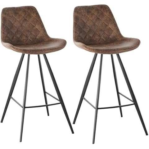 HOMCOM Vintage Microfiber Cloth Bar Stools Cover