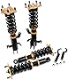 Coilover Struts Spring Shocks Adjustable Height Coilovers Suspension Struts Coil Spring Shocks and Struts Full Set Kits ECCPP Fit for 2007 2008 2009 2010 2011 for Honda CR-V