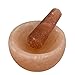 Produktbild SudoreWell® Salz Mörser und Stößel aus rosa Steinsalz Kristallsalz hergestellt in der Salt Range Pakistan