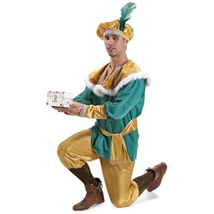 Disfraz o traje Paje del Rey Melchor extra adulto