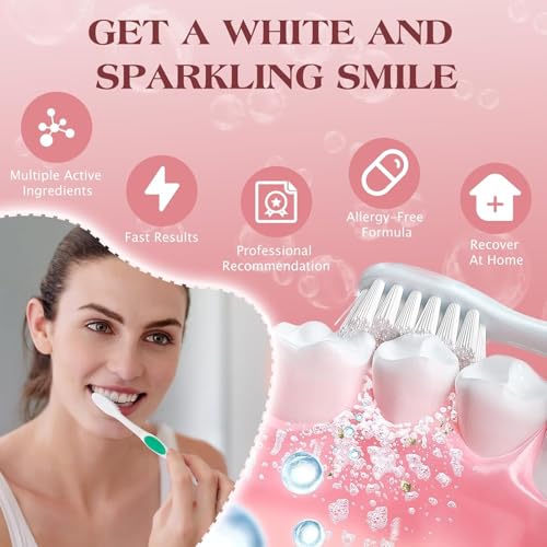 Image of SP-6 Probiotic Whitening Toothpaste - Enhanced Formula with 6 Probiotics for Teeth Whitening and Gum Health - Enamel-Safe, Fluoride-Free, Fresh Mint Flavor, 4.9Oz (4)