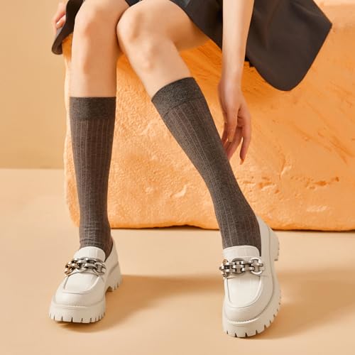 Image of BEAU TODAY Chunky Loafers Women,Leather Platform Loafers for Women,Lug Sole Slip On Chain Shoes,Comfortable Work Office Business Casual Office Dress Shoes