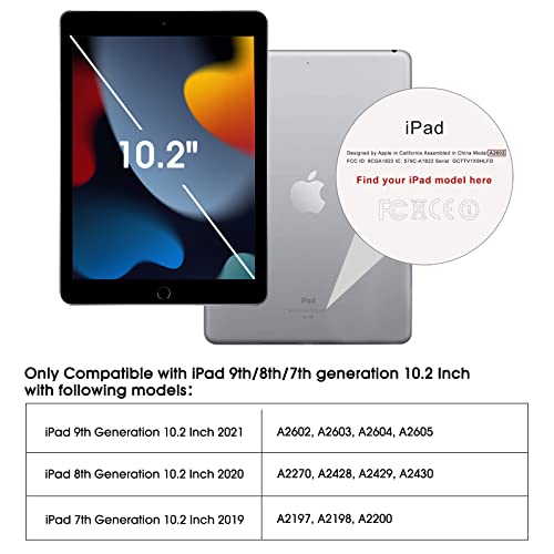 Omoton [2 Pack] Screen Protector Compatible With Ipad 9Th 8Th 7Th Generation (10.2 Inch, Ipad 9/8/7, 2021&2020&2019) Tempered Glass/Apple Pencil Compatible #TOP2