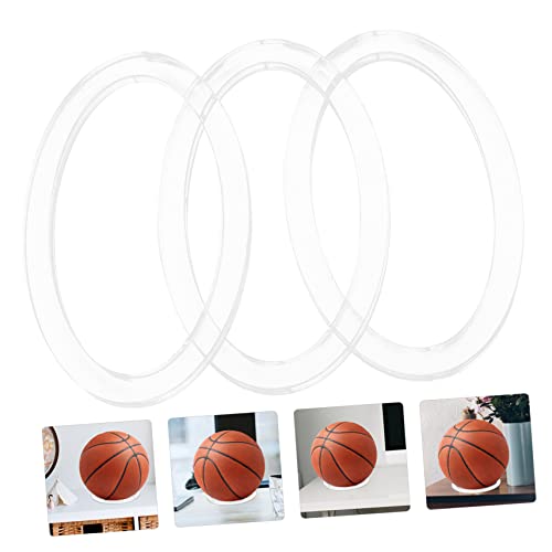 BESPORTBLE 3 Pecas rack de basquete de mesa carrinho de basquete ficar bolas esportivas Prateleira d