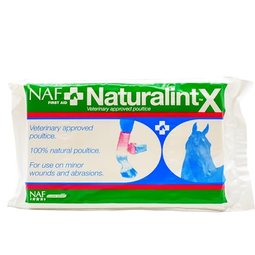 NAF NaturalintX Poultice Single – Veterinary-Approved Poultice for Horses – Can Be Used Hot, Cold or Dry – For Wounds, Abscesses, Hoof Conditions & Swellings
