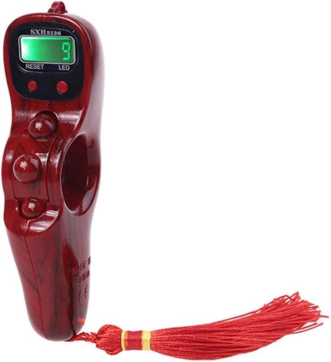 Digital Tasbeeh Hand Tally Counter Finger Ring Digital Counting Machine Counter Tasbeeh & Japa Mala for Counting Purpose with Led (Pack of 1) Multi Color