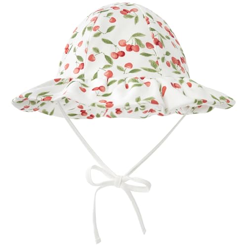 Image of pureborn Baby Toddler Bucket Hat for Infant Boys Girls Kids Breathable Sun Hat with Chin Strap