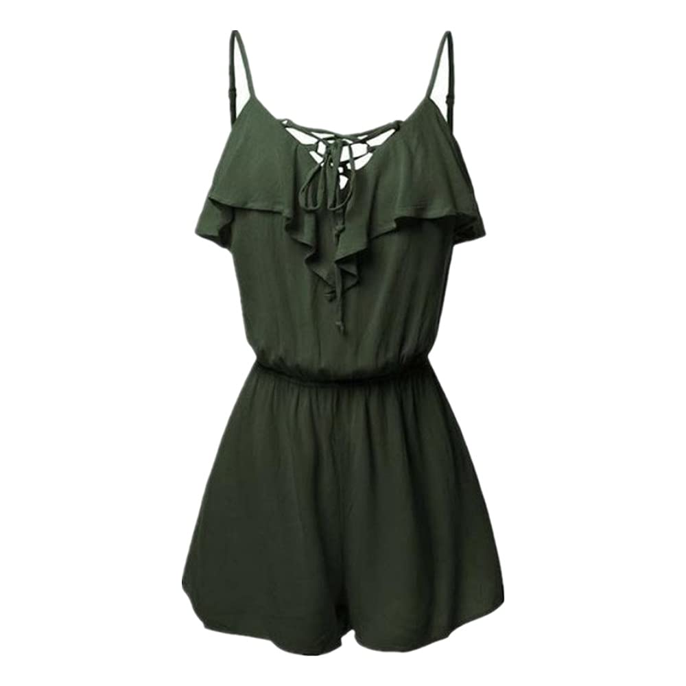 Women's jumpsuit irregular suspender jumpsuit