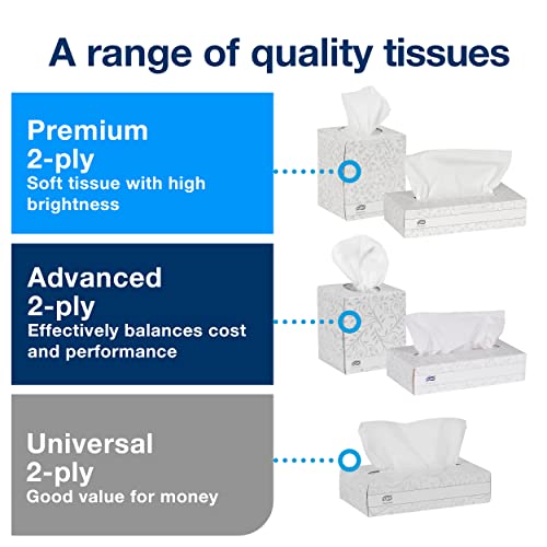 Tork Advanced Facial Tissue Flat Box White, Soft, 2-Ply, 30 X 100 Tissues, Tf6810 #TOP2