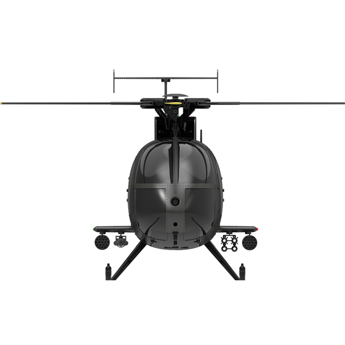 F119S MD500 RC Hubschrauber, 1/16 250 Klasse Ferngesteuertes Helicopter, 2.4G 9CH RC Kleiner Vogel Militär Hubschrauber Spielzeug Geschenk für Erwachsene - RTF