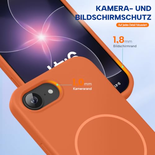 Coque protection iPhone 17e 16e antichoc silicone liquide MagSafe - 5