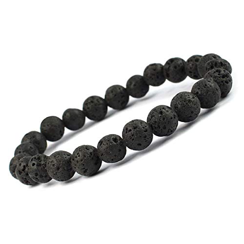 Image of Reiki Crystal Products Certified Natural Crystal Stone 8 mm Round Beads Bracelet for Men and Women | Reiki Charged Gemstone Bracelet | Multiple Stone Variants Available