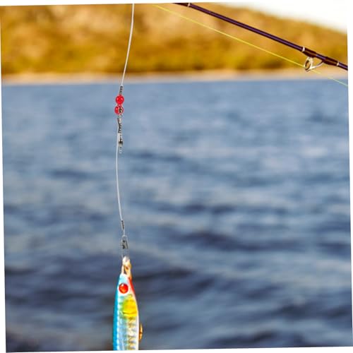 Líder de Pesca de Nylon y Acero Inoxidable resistente miniatura 6
