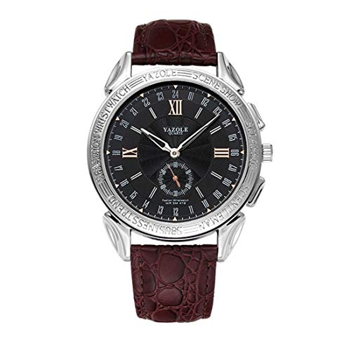 Montres Hommes Quartz en cuir LULI classique et montre d'affaires élégante