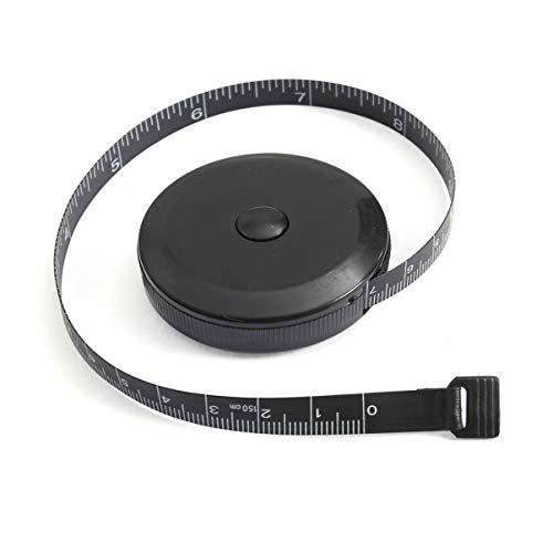 BESPORTBLE Fita métrica retrátil de 60 polegadas/150 cm de tecido de plástico fita métrica de corpo