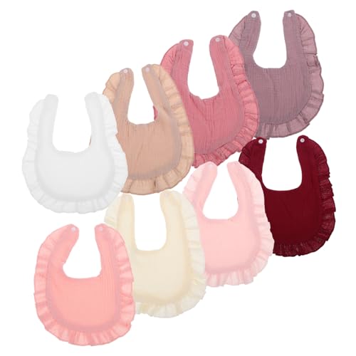 Bavoirs bandana coton doux absorbants lot de 8 pour protéger bébé