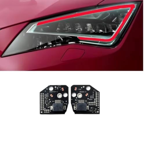 Módulo LED DRL Leon MK3 2013-2016 placa de luces diurnas rojas 5F0941475 3