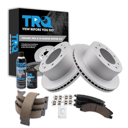 Image of TRQ Rear Brake Pad & Rotor Kit Compatible with 2011-2019 Chevrolet 2011-2019 GMC