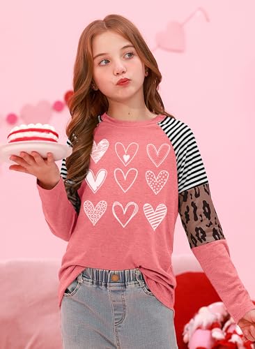 Image of BesserBay Girls St Patrick's Day Raglan Shirt Irish Sequin Lucky Stripe Shamrock Graphic Top 4-14 Years