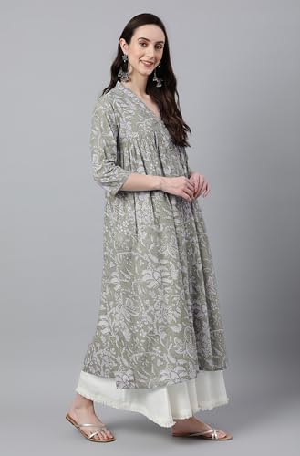Image of Janasya Women Flared Dress