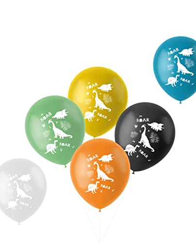 Folat 68389 Ballons Dino Roars 33cm - 6 pièces