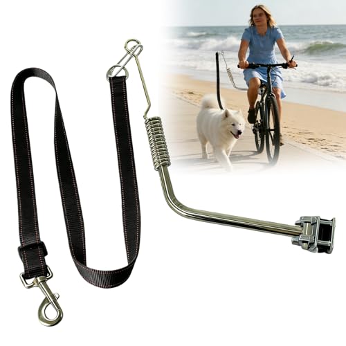 Laisse De Vélo pour Chien: Vélo pour Chien Mains Libres, Installation Et Démontage Facile, Pet Dog Bicycle Leash pour Le Jogging, L'entraînement, Le...