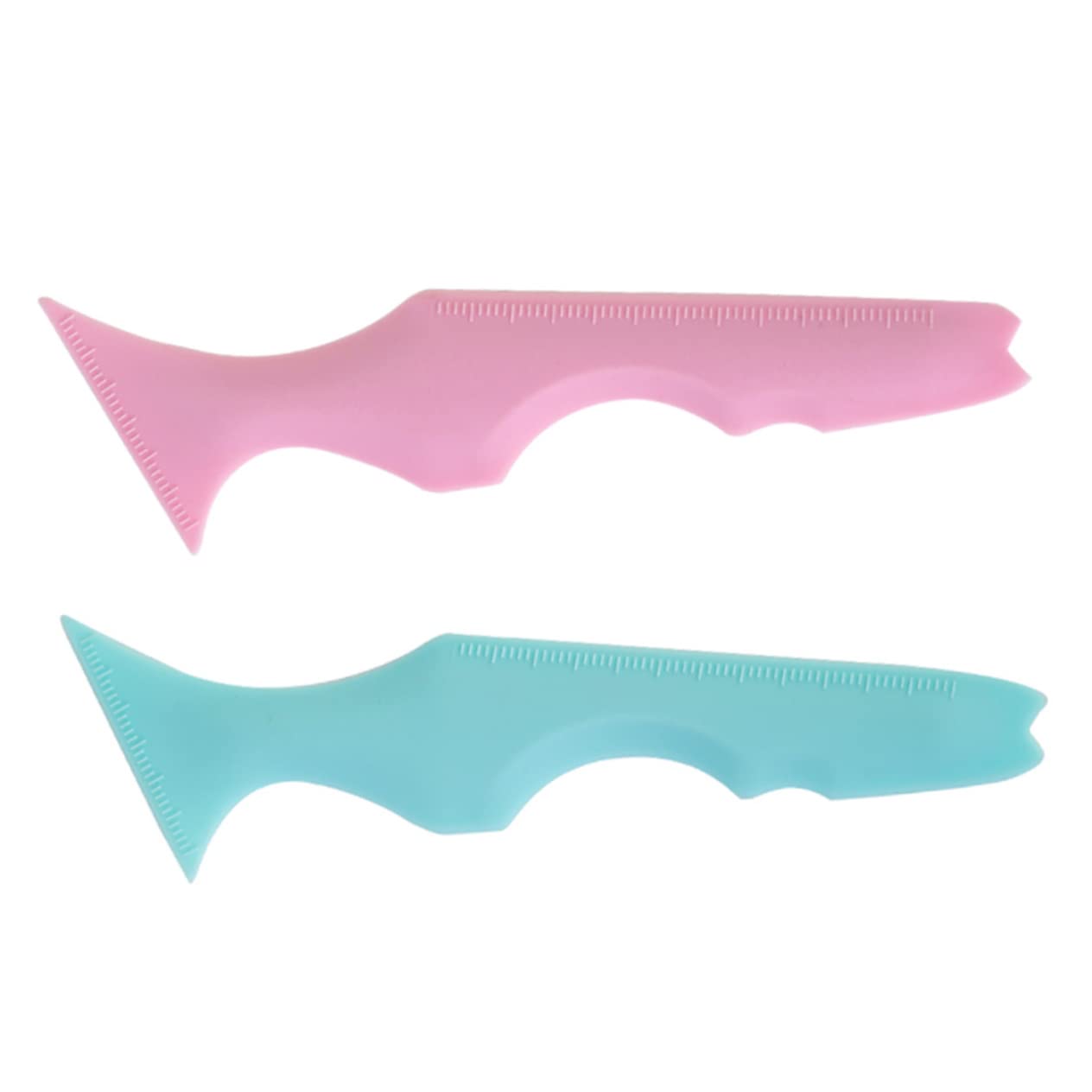 POPETPOP 10pezzi Stencil Per Eyeliner in Silicone Riutilizzabili Strumenti Multifunzionali Per Applicazione Eyeliner e Del Rossetto Per Principianti e Professionisti