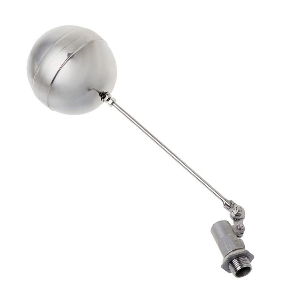 Float Valve Float Sensor Valve DN15 Male Thread Water Tank Ball Stainless Steel Flow Control Valves