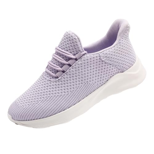 Image of DLWKIPV Womens Walking Running Shoes Tennis Slip On Sneakers Gym Workout Sport Lightweight Breathable Mesh Comfortable Casual