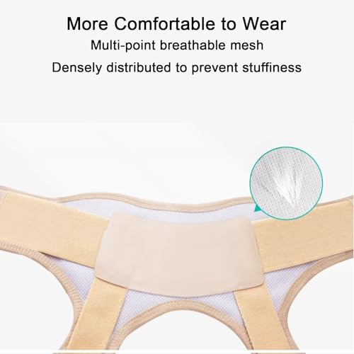 Faja para hernia para hombre y mujer, ajustable con 4 almohadillas de presión miniatura 4