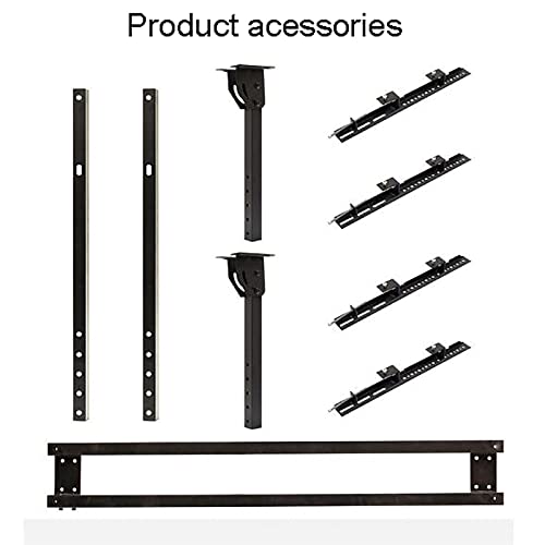 Support TV plafond double écran réglable pour téléviseurs de 32 à 43 pouces