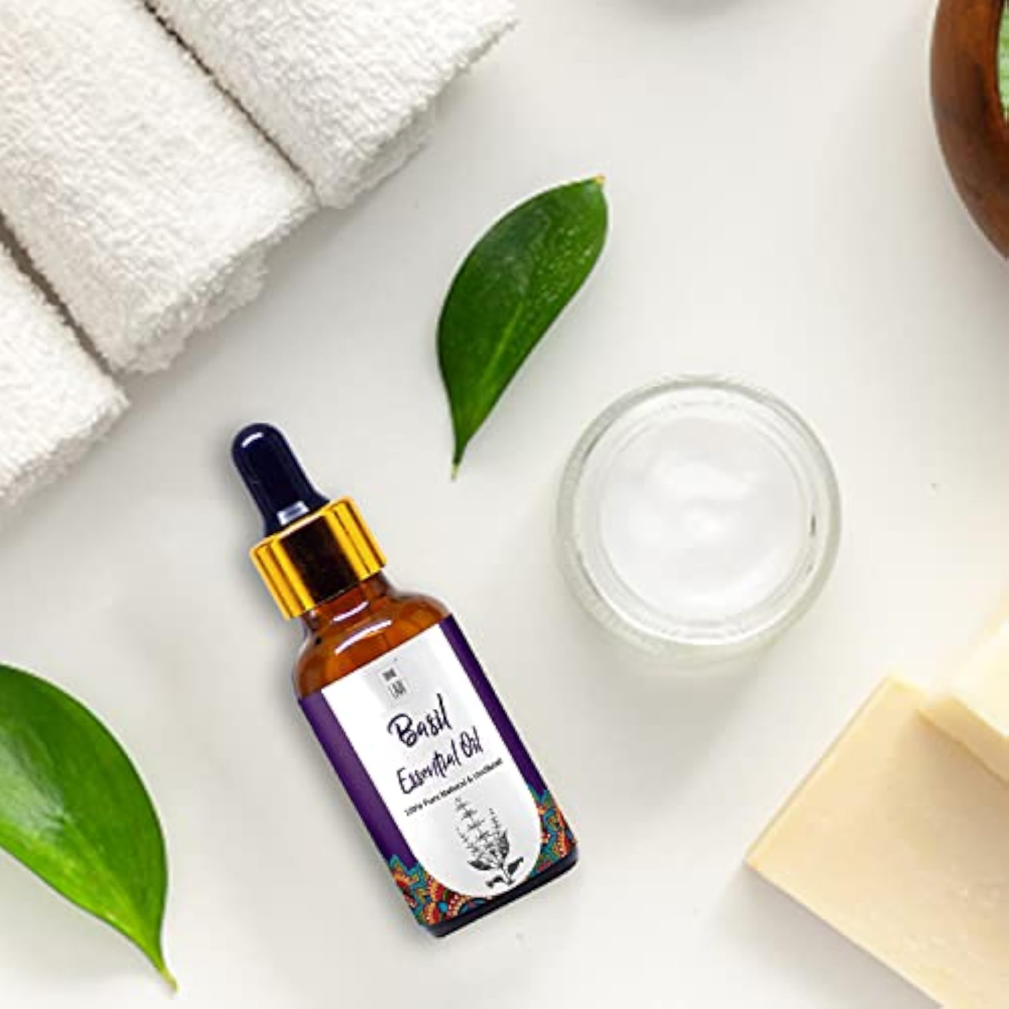 100% Pure Natural Basil Essential Oil, 30ML