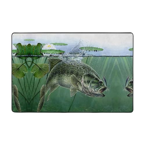 OdDdot Teppich mit Fisch-Motiv, ultraweich, Spielteppiche für Kinder, Kinderzimmerteppich,...