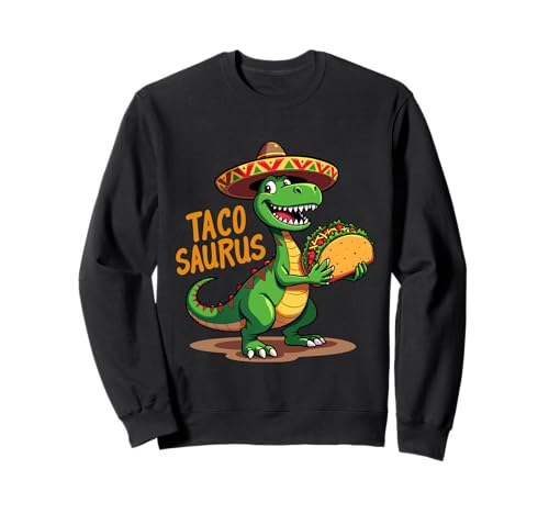 Tacosaurus Mexican Dino Trex Cinco De Mayo Bambino Bambino Ragazzi Bambini Felpa