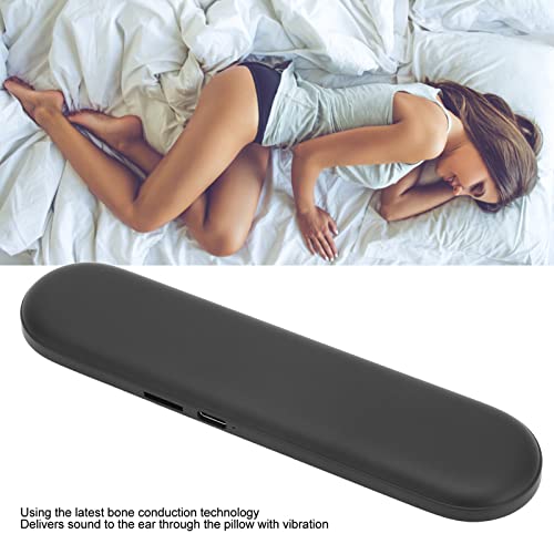 Miniatura 2 de Fouf Altavoz De Almohada, Disfrute De Ir A Dormir Y Despertarse Refrescado Altavoz De Almohada Con Bajos Estéreo, Mini Estéreo De Conducción Ósea Dormir Sonidos Meditación Blanco