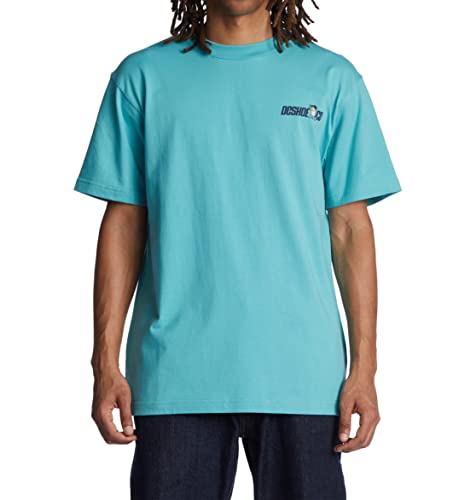 T-shirt bleu DC Shoes de taille S, le haut streetwear pour affirmer votre style