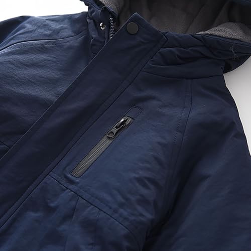 BILIKEYU Boys Winter Coats Zip up Thicken Fleece Lined Winter Warm Lightweight Jacket Outwear Coat for Kid 3 to4