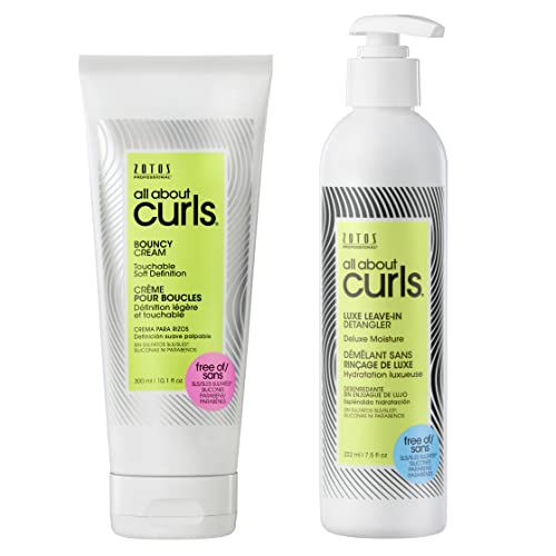 ALL ABOUT CURLS Bouncy Styling Cream & Luxe Leave-In Detangler