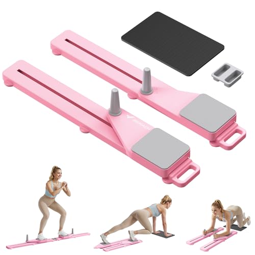 MERACH Reformer für Pilates– Pilates Board Multifunktions Bauchtrainer Brett 120KG Klappbar, Pilates Reformer für Rumpf, Bauch, Arme & Beine, FitnessgeräTe für Zuhause Leise