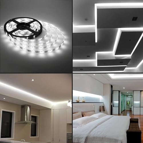 Tira de luces LED solar flexible 9.85 ft 90 LEDs blanca cálida miniatura 3