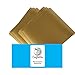 Craftables Gold Vinyl Sheets - Permanent, Adhesive, Glossy & Waterproof | (10) 12" x 12" Sheets- for Crafts, Cricut, Silhouette, Expressions, Cameo, Signs