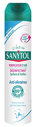 Sanytol - Désinfectant Purificateur d'Air Surface et Textile Anti Allergènes - Grand Air - 300 ml...