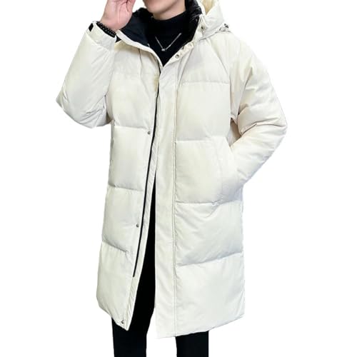 Manteau d'hiver mi-long de qualité supérieure doudoune épaisse couple